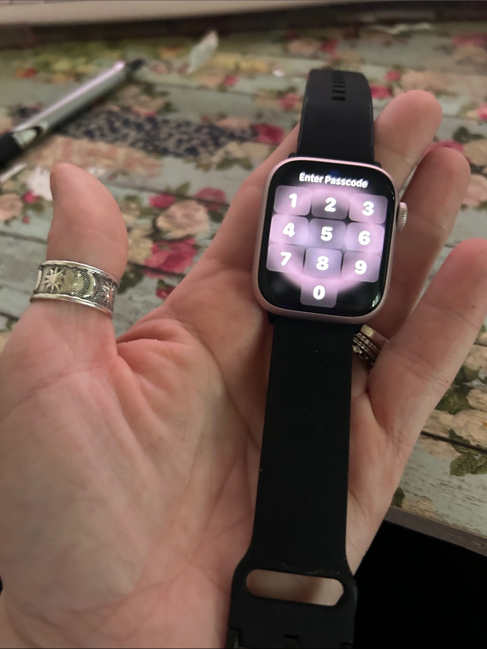 Apple Watch with Black Sport Band - Black